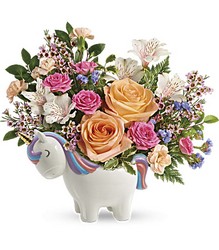 Magical Garden Unicorn Bouquet from Swindler and Sons Florists in Wilmington, OH